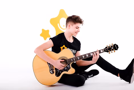 Student in a remote practice session